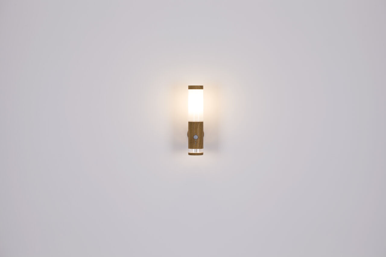 Globo Lighting - JAICY - Außenleuchte Edelstahl holzoptik, 1x E27 LED