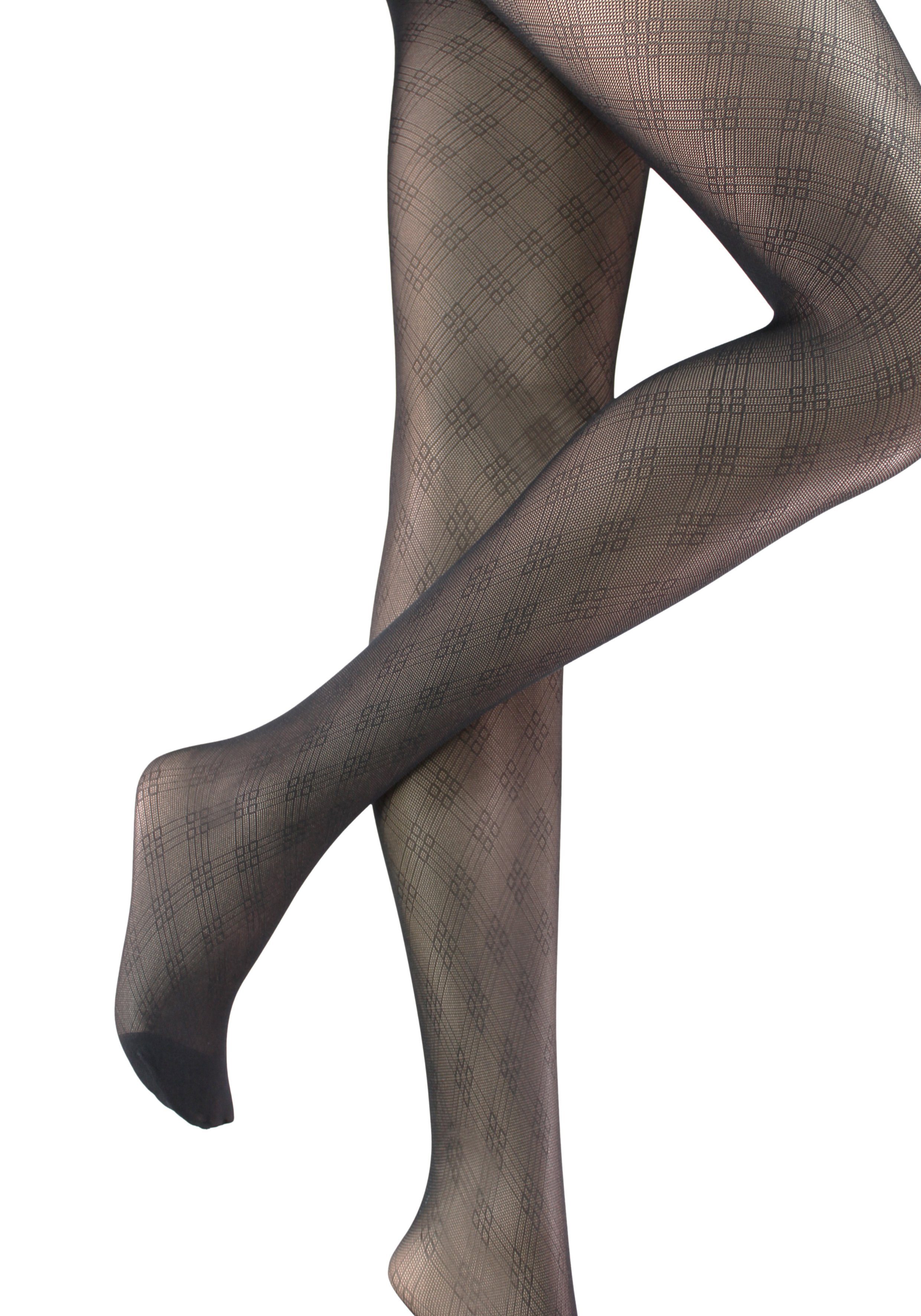 LOOKS by Wolfgang Joop Feinstrumpfhose LOOKS Diamonds (1 St) mit feinem Rautenmuster