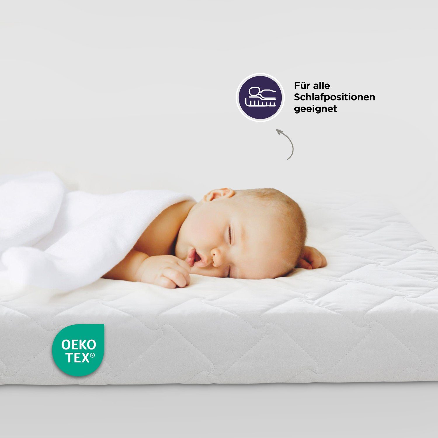 Kindermatratze Kaltschaummatratze für Baby Reisebett Matratzen Hochbett Minion, gowoll, (Antibakteriell, Kompatibel für Hausbett Babybett Ausziehbett und Kinderbett), Babymatratze