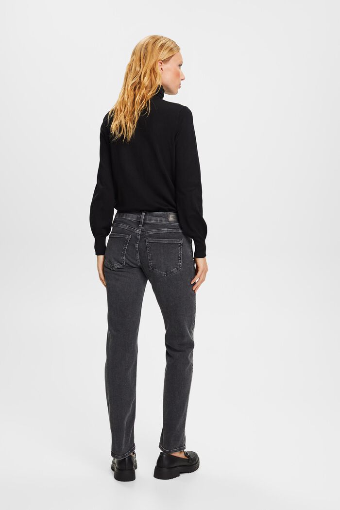 Jeans mit geradem Bein und mittlerer Bundhöhe