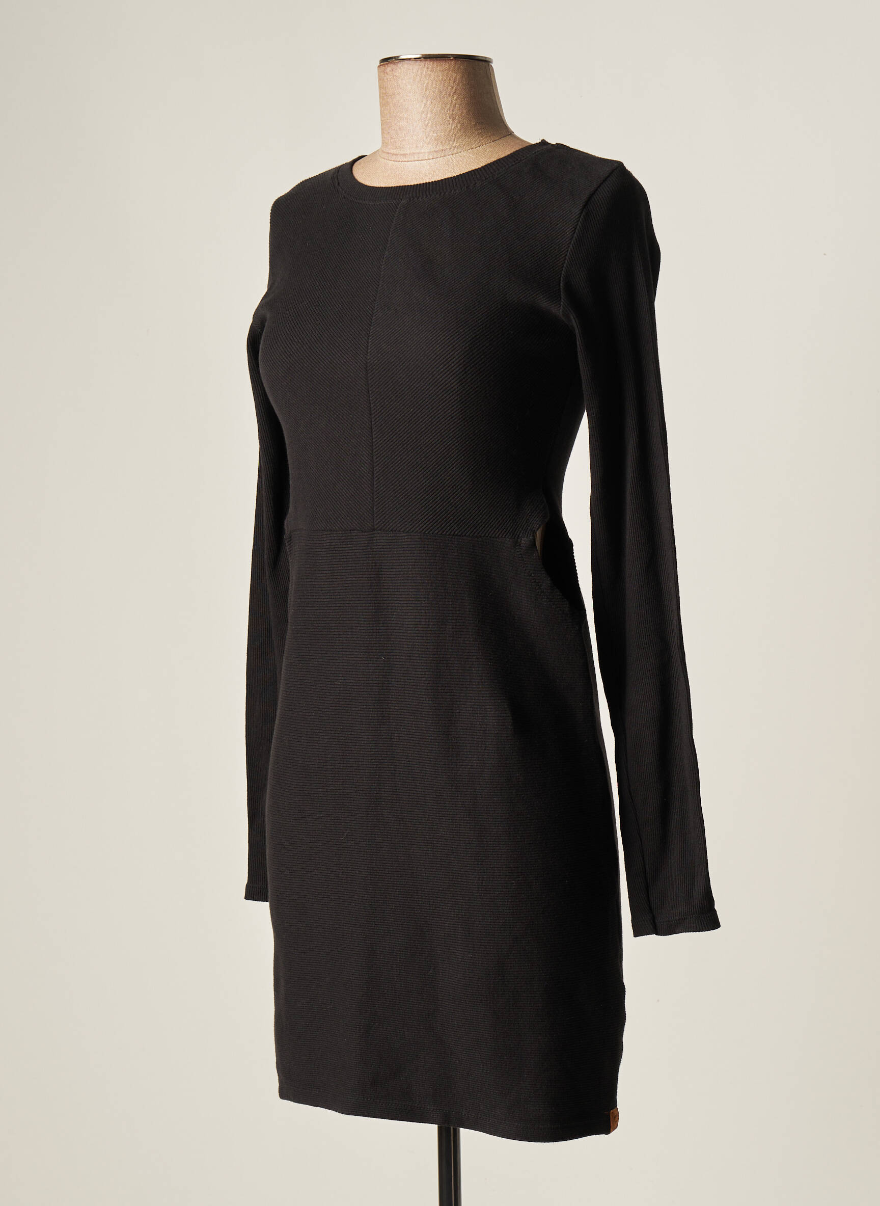 Double Agent Robes Mi Longues Femme couleur noir