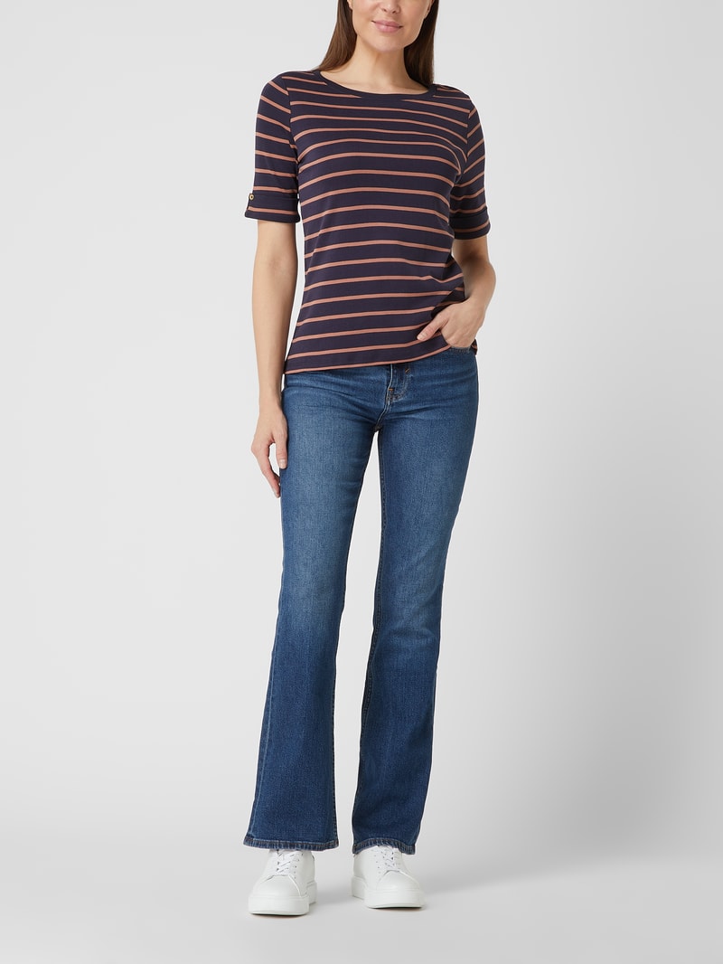 Bootcut Jeans mit Stretch-Anteil in blau