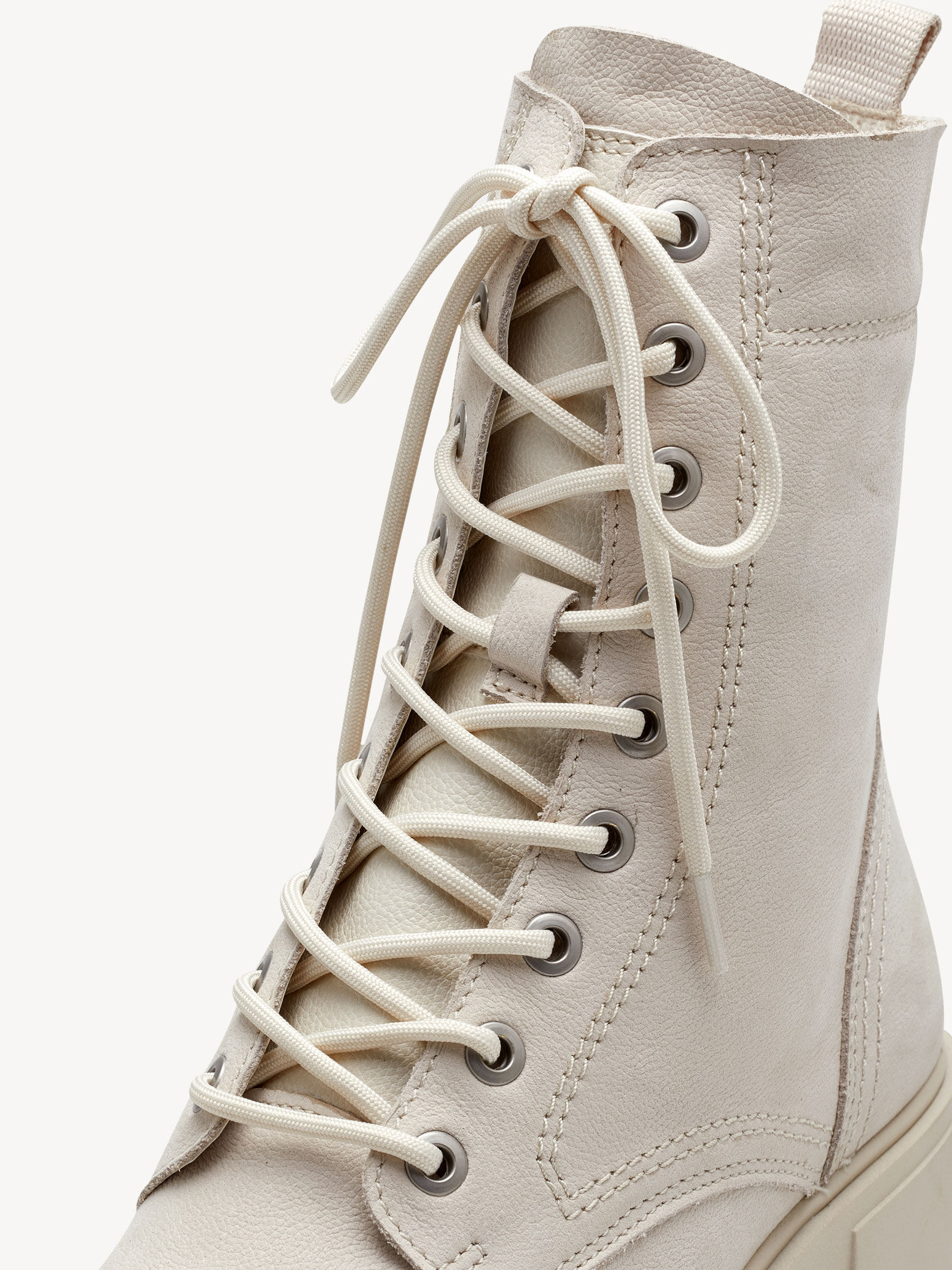 Bottine en cuir - beige