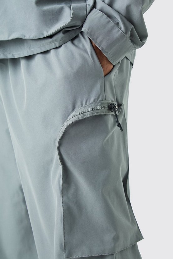 Plus Stretch Cargo-Hose mit elastischem Bund und Reißverschluss