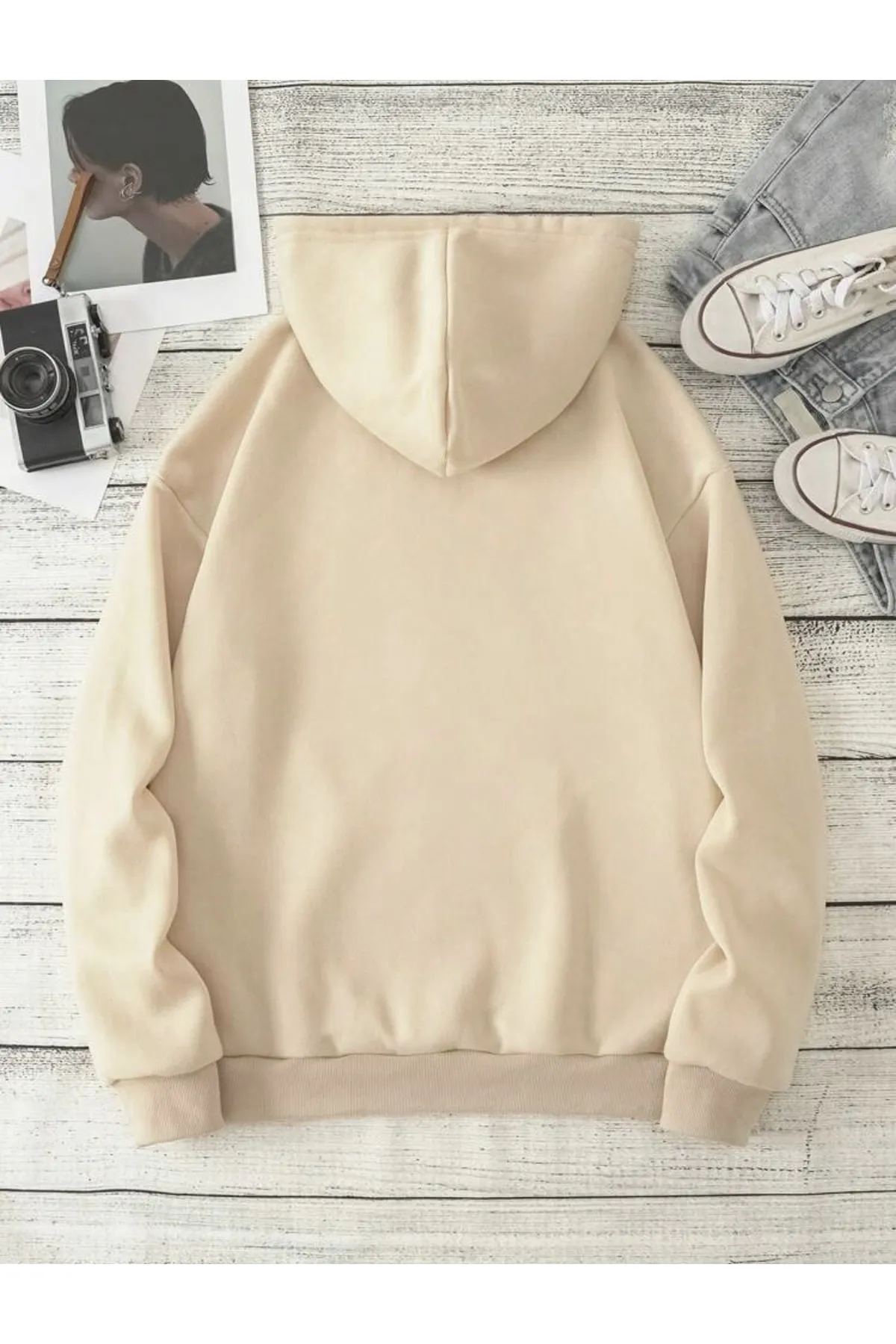 MOONBULL  Bedrucktes Oversize-Sweatshirt mit Kapuze von Losangels für Unisex