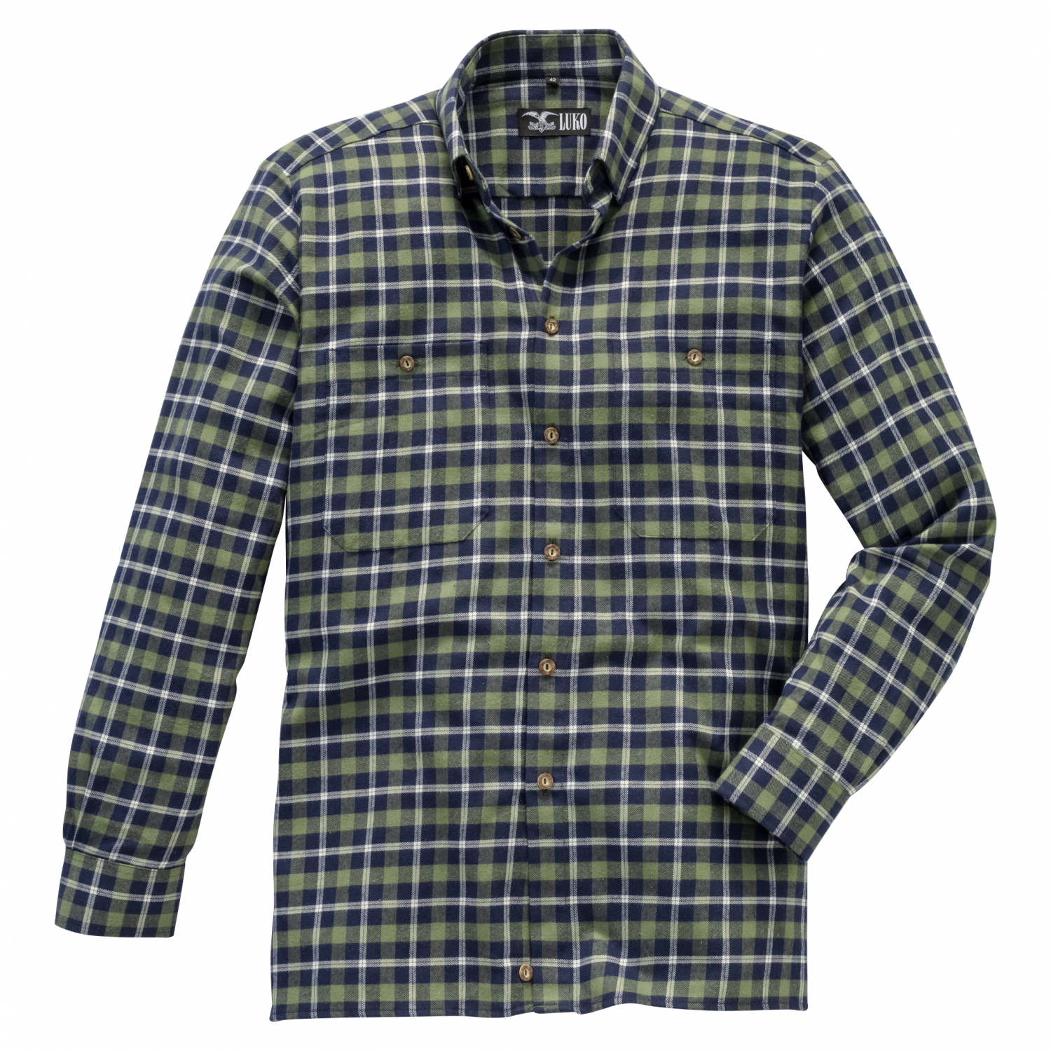 Luko Herren Flanellhemd (langarm)