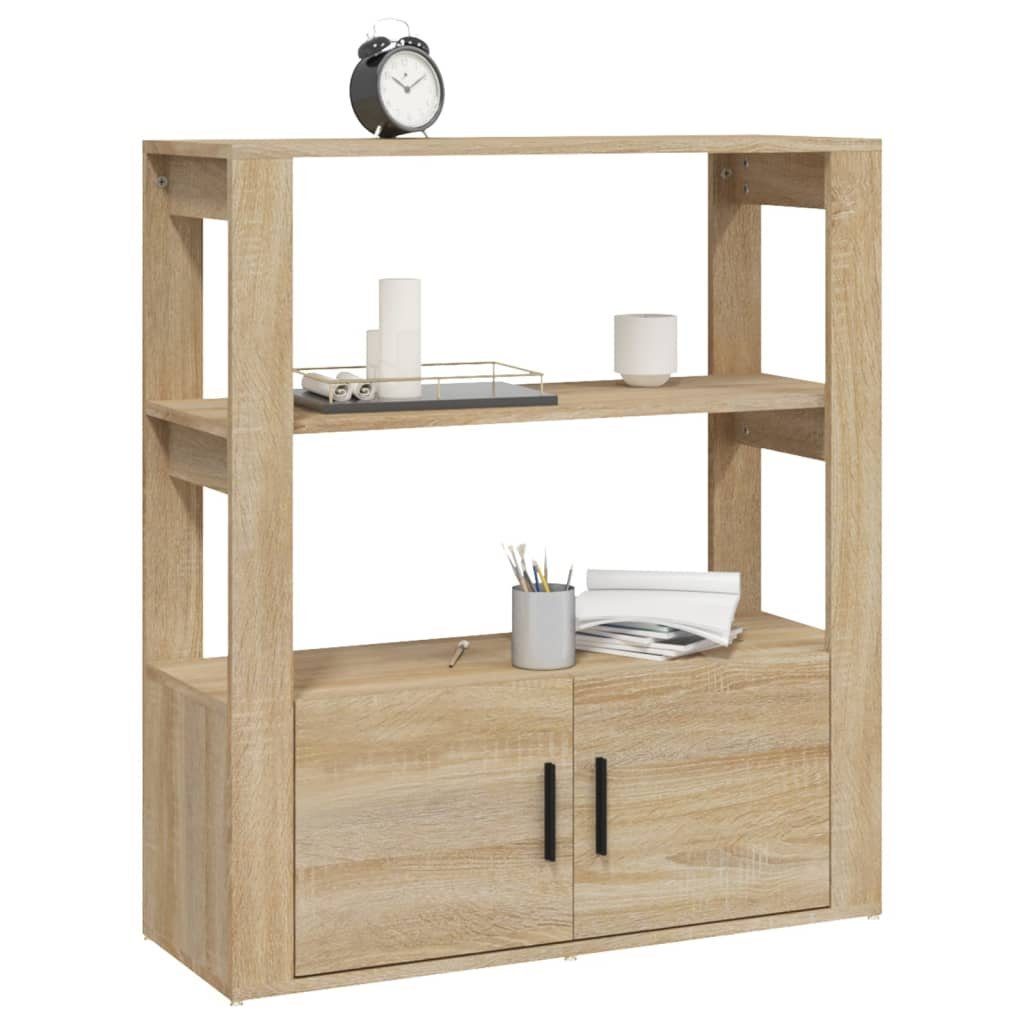 vidaXL Sideboard Sideboard Sonoma-Eiche 80x30x90 cm Holzwerkstoff (1 St)
