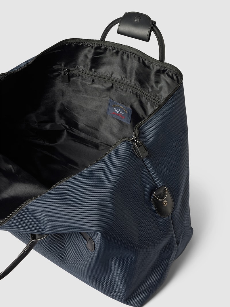 Weekender mit Label-Patch in marineblau