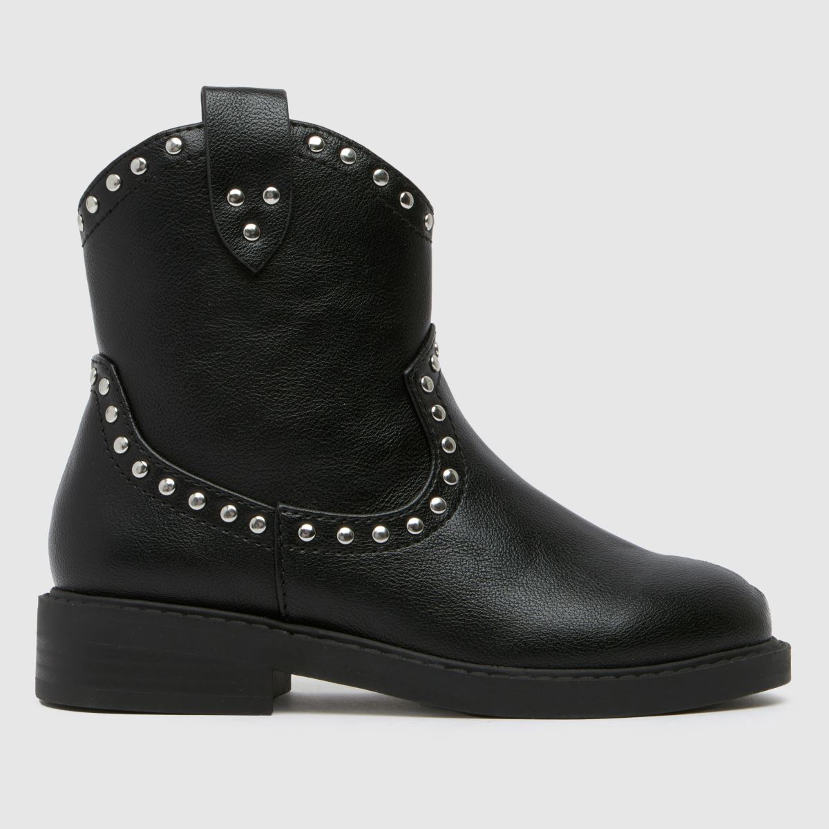 Schuh fekete kaktusz western lány junior csizma