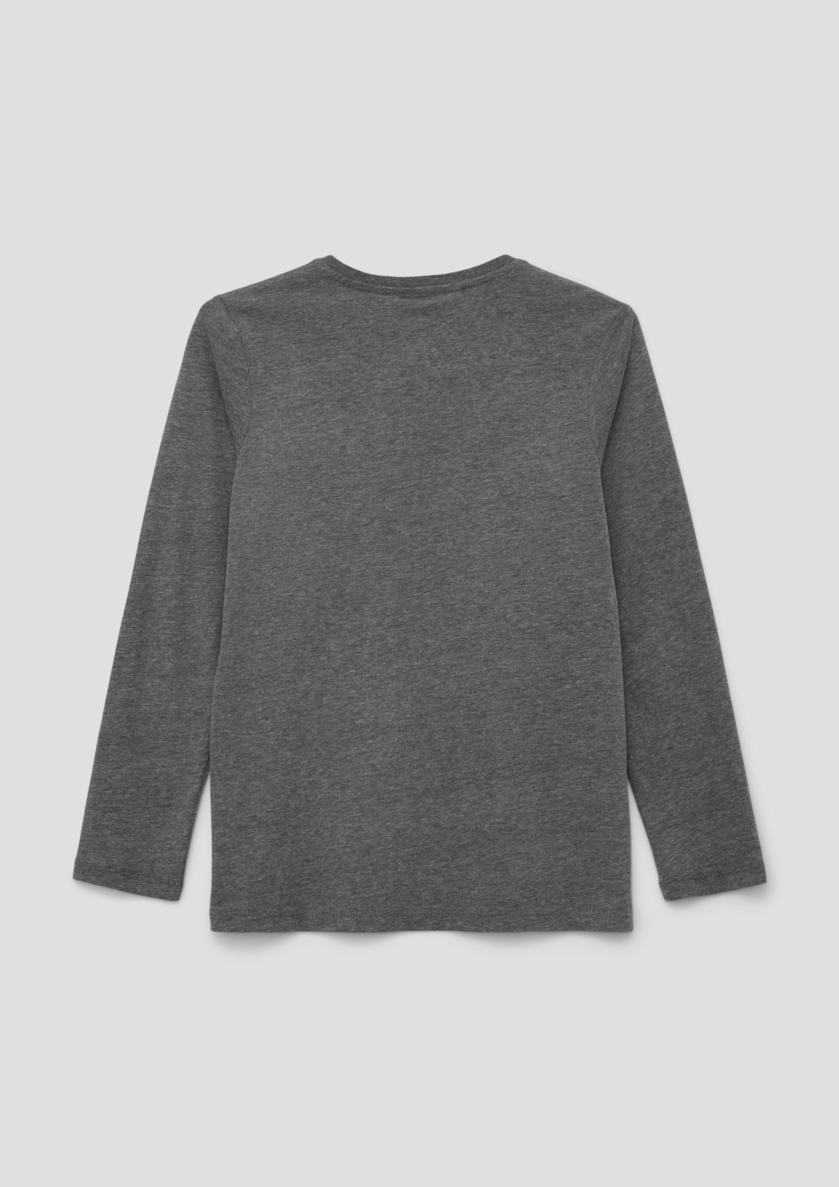 Longsleeve mit gummiertem Print  2134038-9730