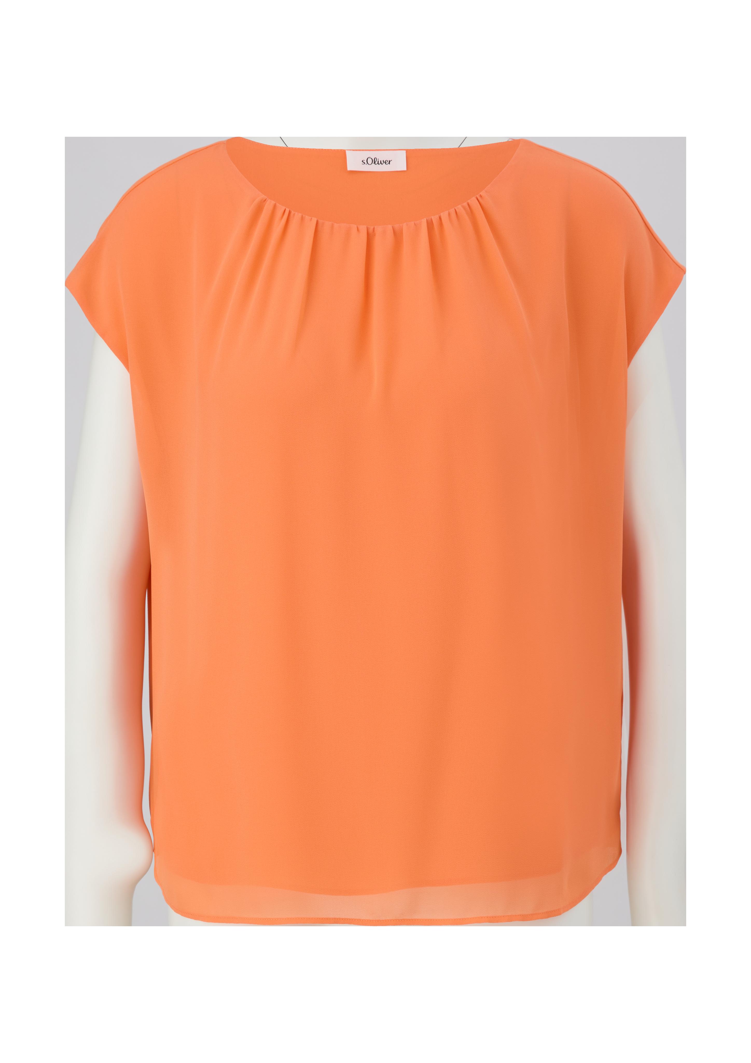Chiffon-Bluse mit Raffung  2130327-2333