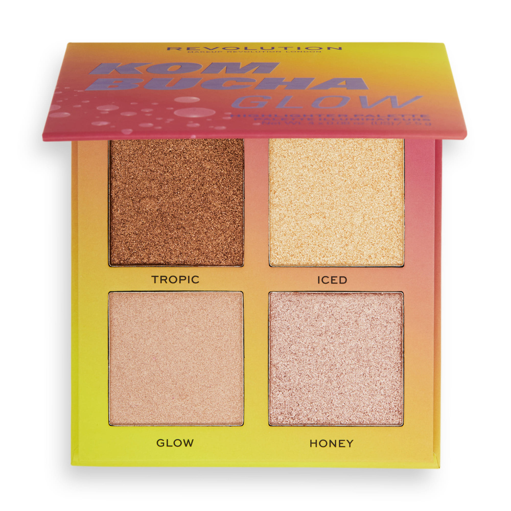 Revolution Revolution Hot Shot Kombucha Glow Highlighter Palette Palette de highlighter