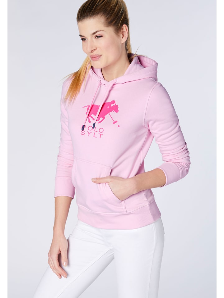 Polo Sylt Hoodie in Rosa günstig kaufen