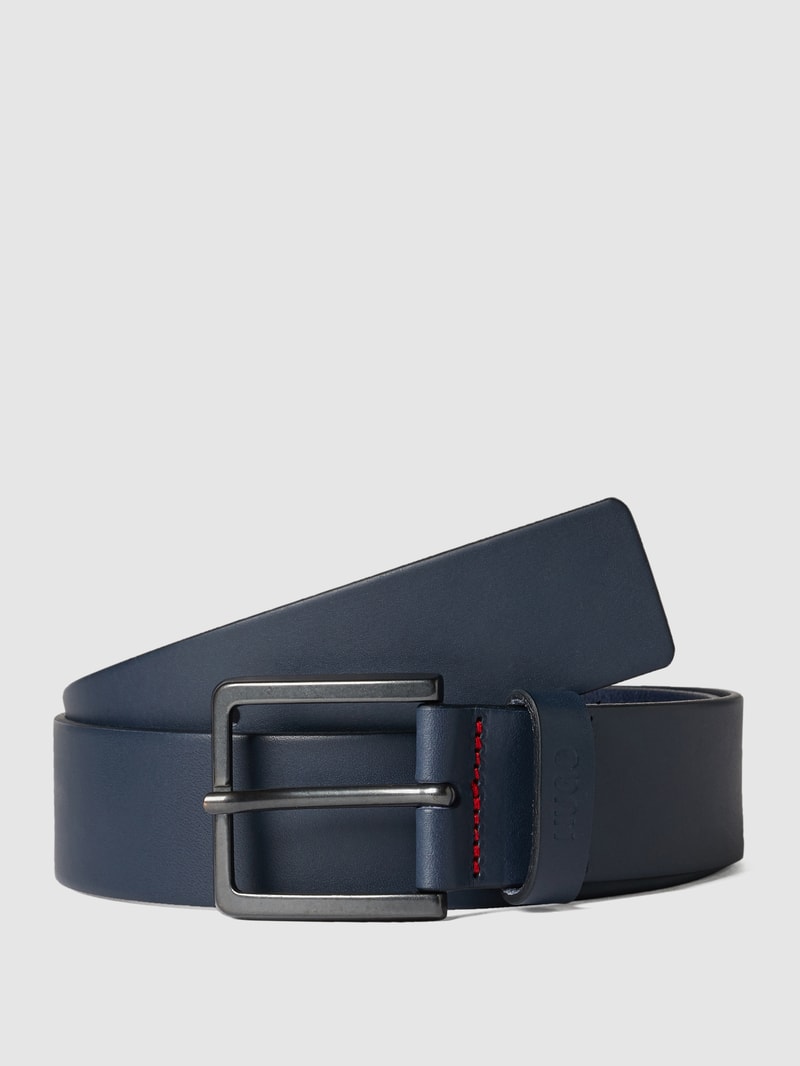 Gürtel aus Leder Modell 'Gionio' in marineblau