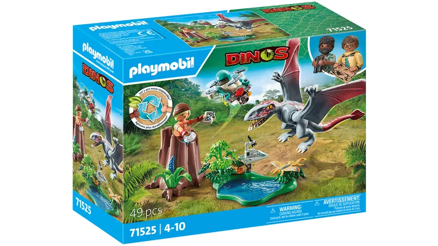 PLAYMOBIL 71525 DINOS Beobachtungsstation für Dimorphodon