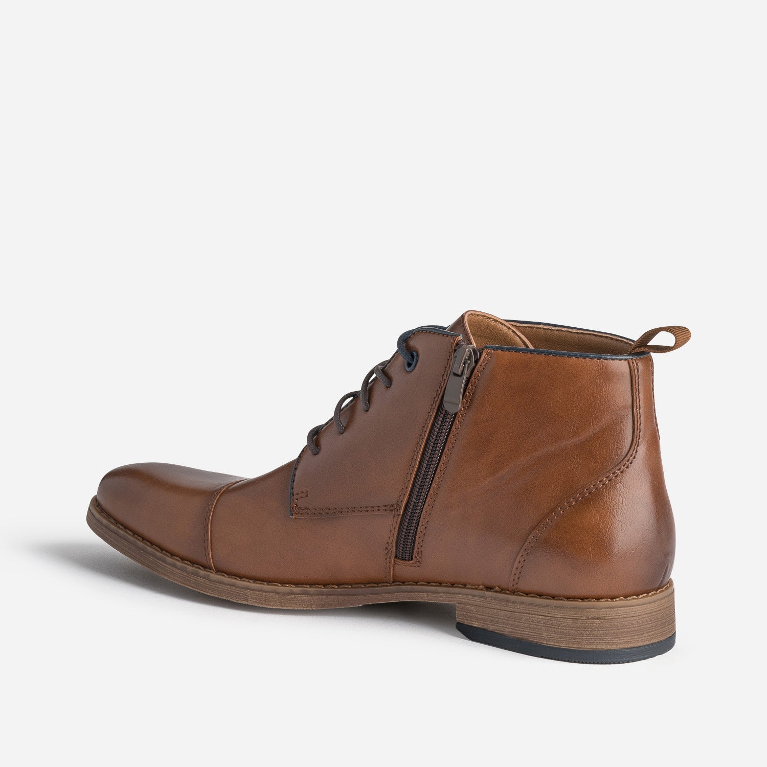 Chukka boots cognac en cuir