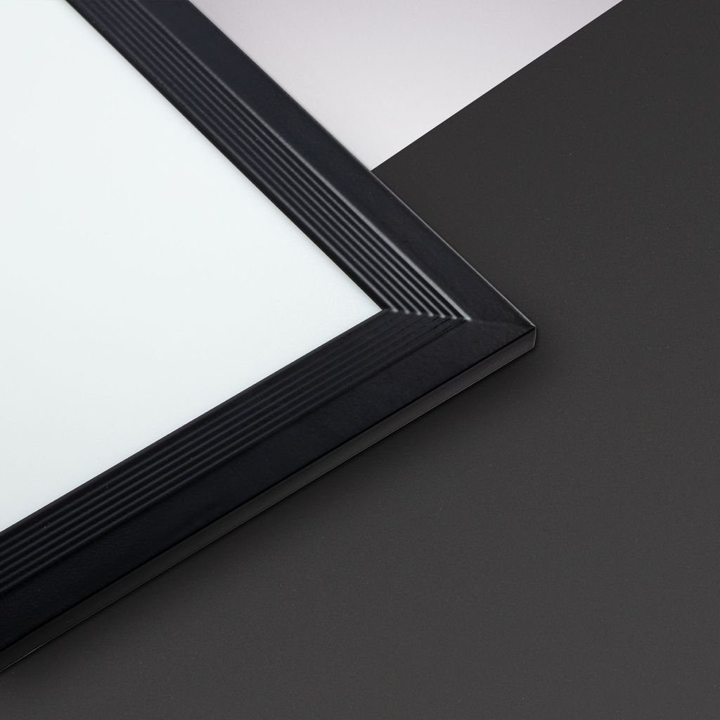 B.K.Licht Deckenleuchte LED Panel Schwarz Decke 100x25cm Wohnzimmer BKL1497, LED fest integriert, Neutralweiß, Deckenlampe 22W 2200lm 4000K neutralweiß Büro Flur