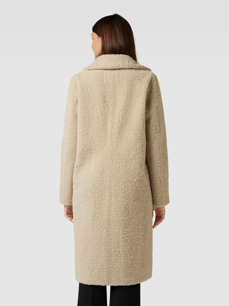 Mantel aus Teddyfell Modell 'Mukite' in beige