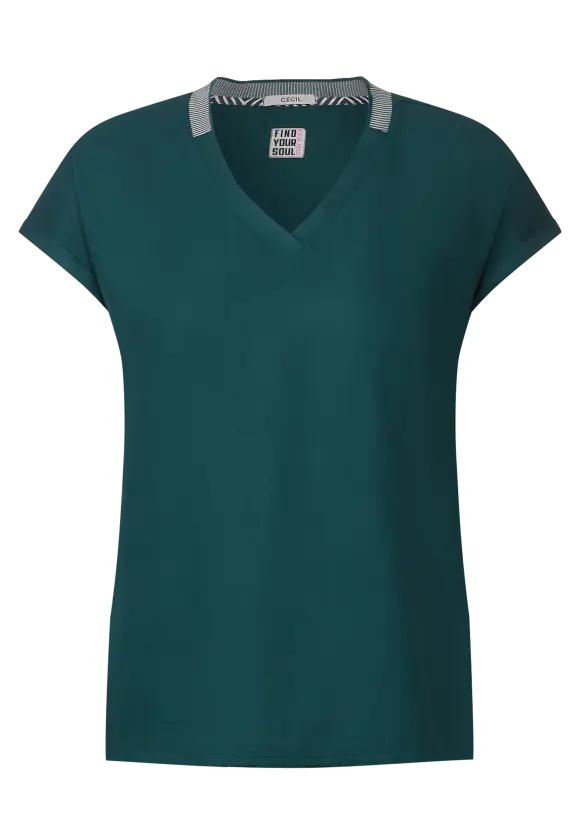 CECIL Bluse mit Rippdetail
