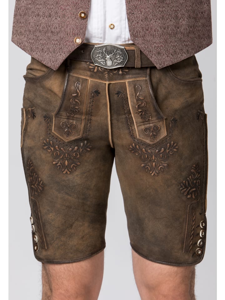 Stockerpoint Stockerpoint Trachtenlederhose Artur in muskat gespeckt günstig kaufen