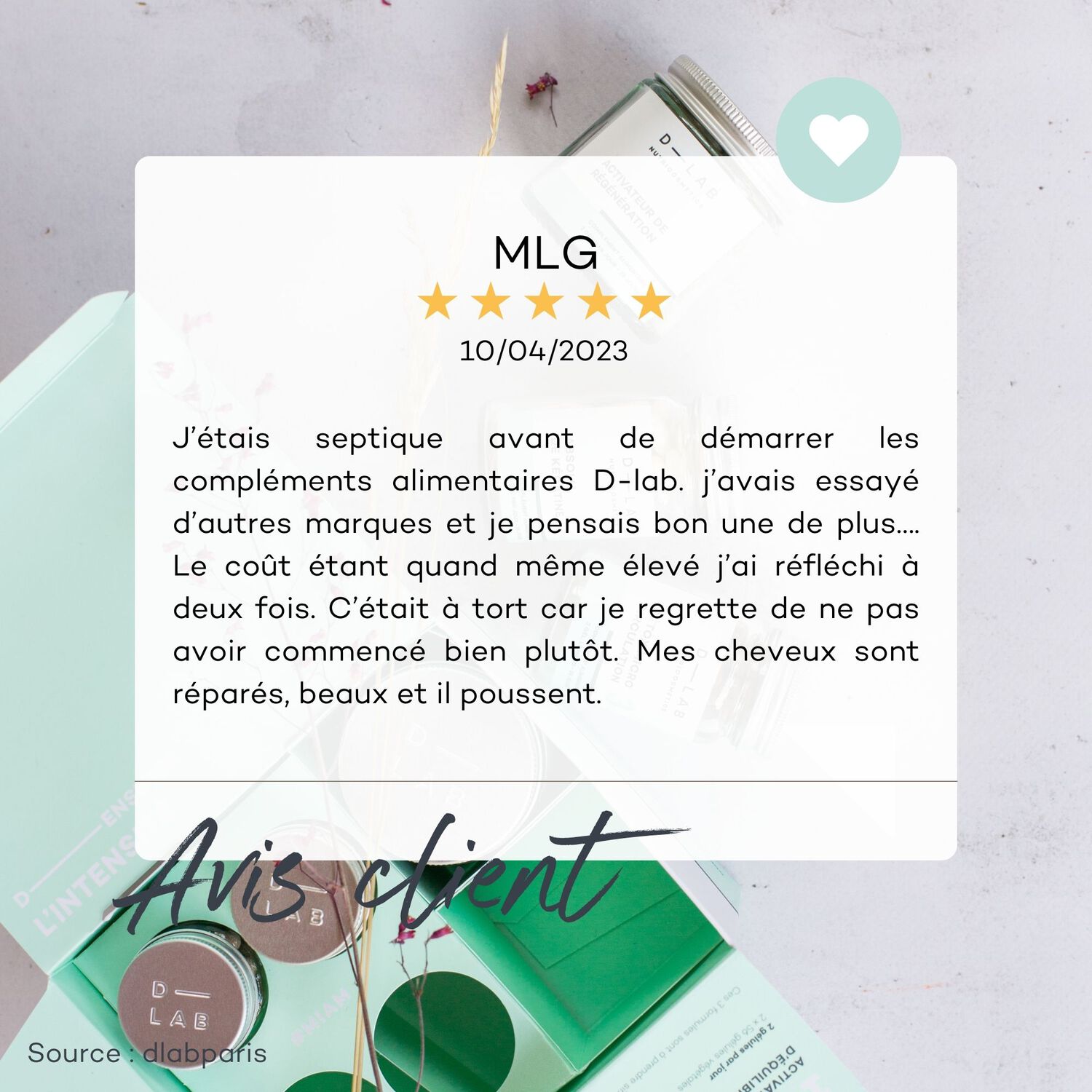 d-lab nutricosmetics Programme Masse Capillaire - 1 mois Complément Alimentaire Cheveux