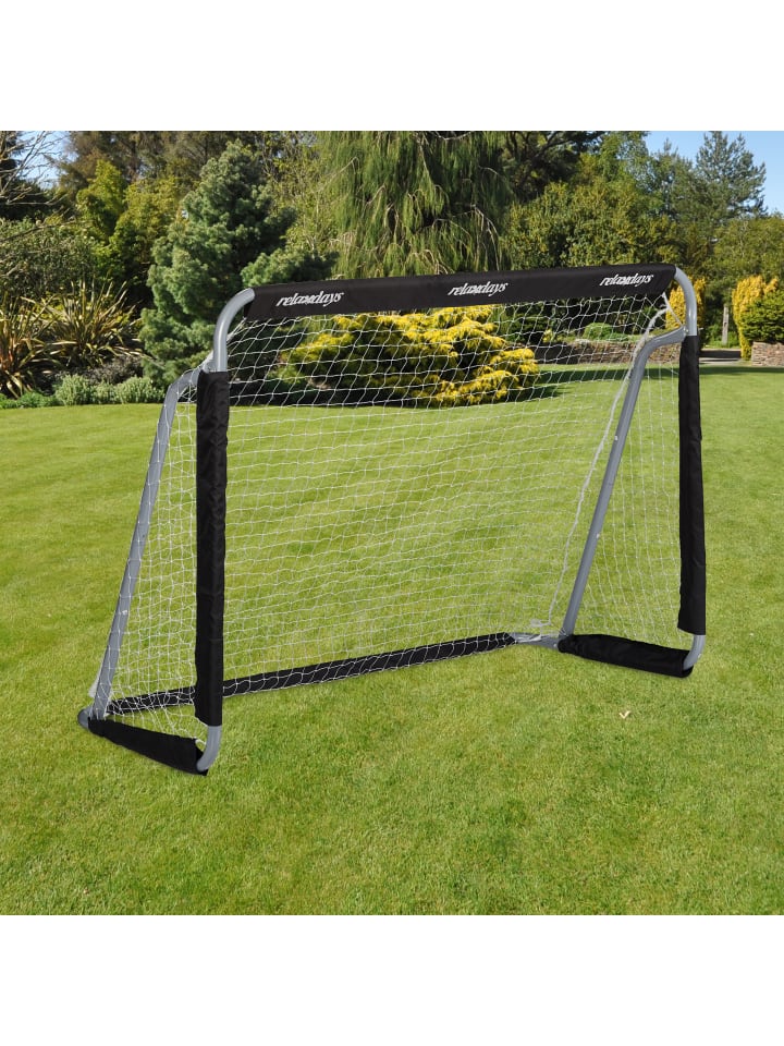 relaxdays Fußballtor Garten in Grau/Schwarz günstig kaufen onesize