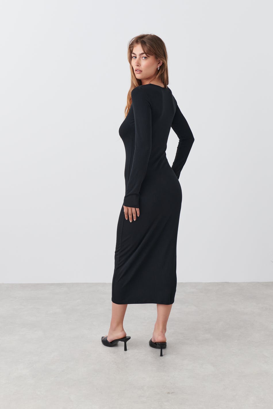 Maxi rib dress
