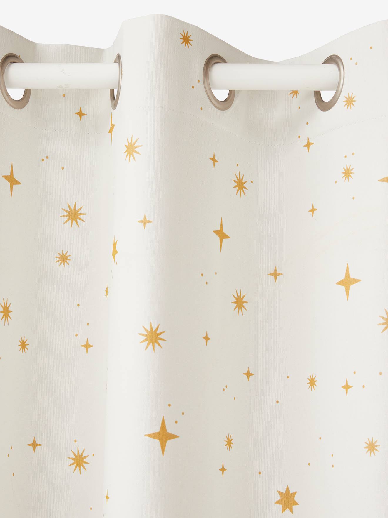 Rideau occultant étoiles blanc/étoiles