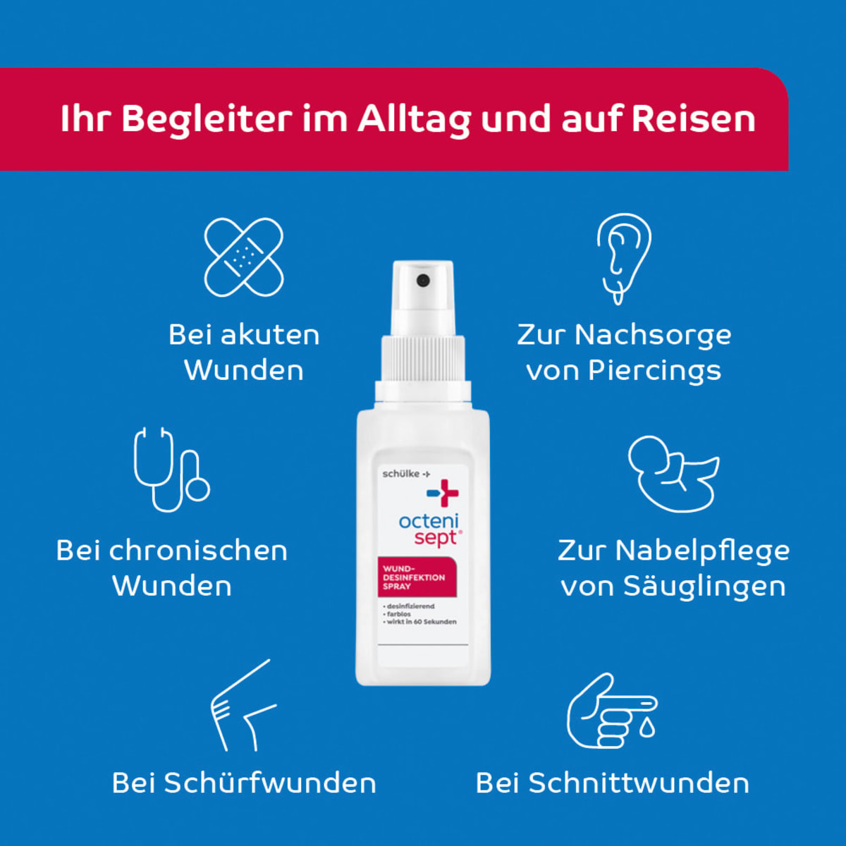 Wunddesinfektionsspray, 100 ml