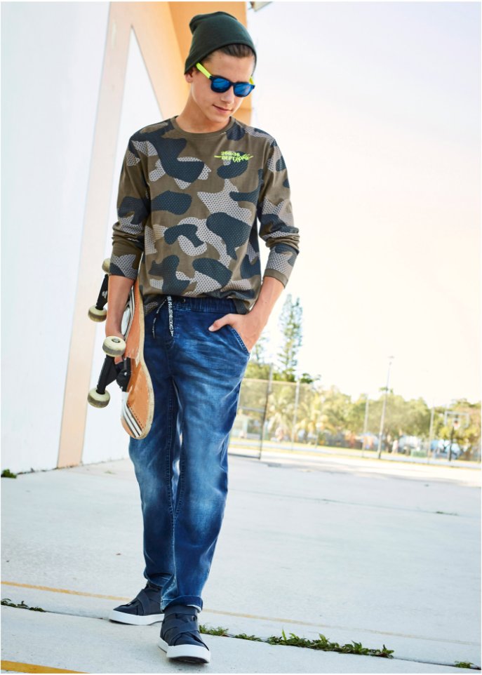 Jungen Sweat-Jeans, Regular Fit