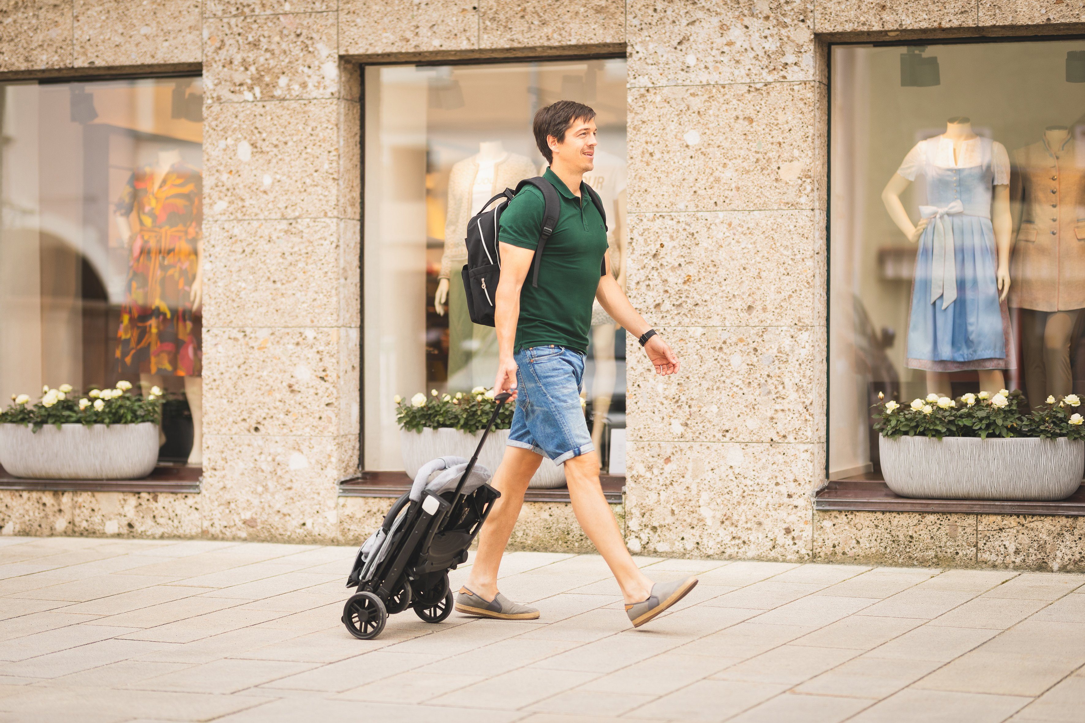 Fillikid Sport-Kinderwagen Styler, hellgrau melange, mit Trolleygriff