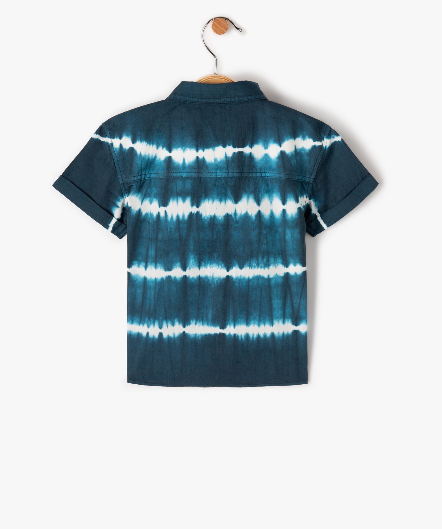 Chemise bébé Garçon à manches courtes tie-and-dye - Lulu... bleu | GEMO