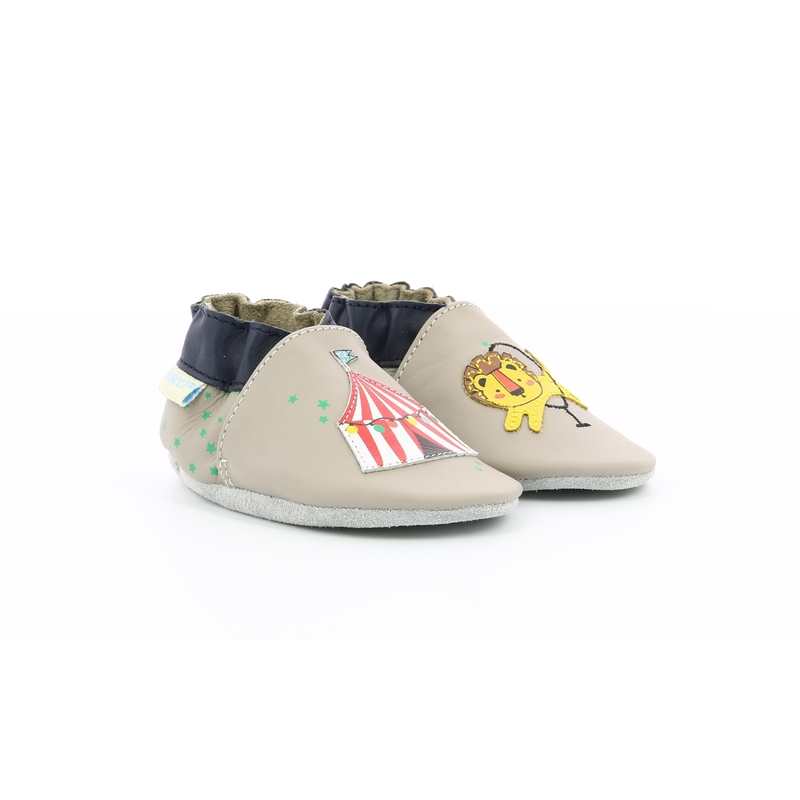 Chaussons cuir Lion Circus