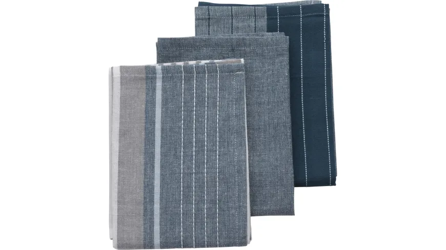 kela Geschirrtücher Pasado jeansblau 65 x 45 cm jeansblau