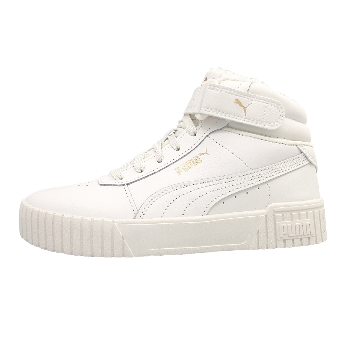 Puma Carina 2.0 Mid 385852 Weiß 006 gray-gray-puma gold