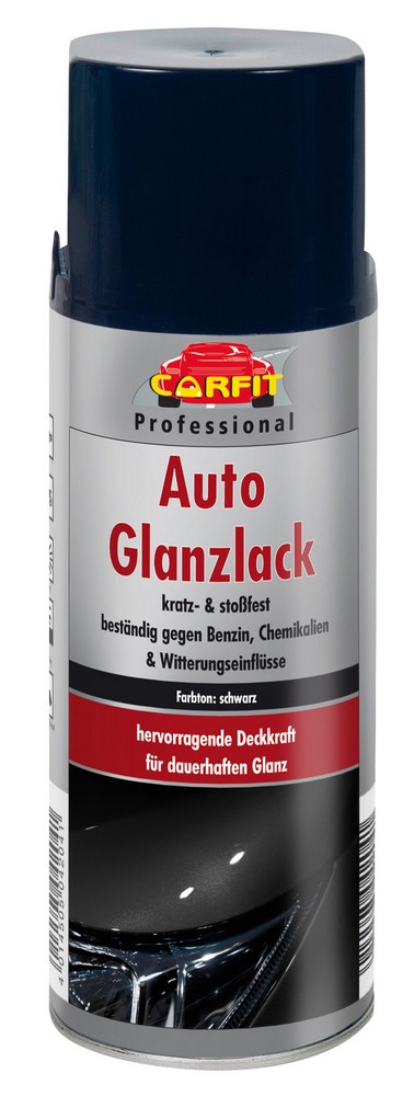 Carfit Auto Glanzlack, Schwarz 6er Set