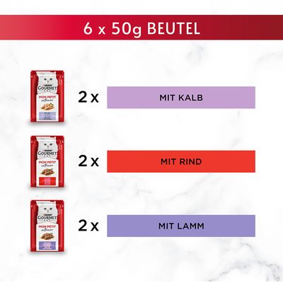Mixpaket Gourmet Mon Petit 12  x 50 g