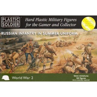 15mm WW2 Russian Infantry in Summer Uniform (130)