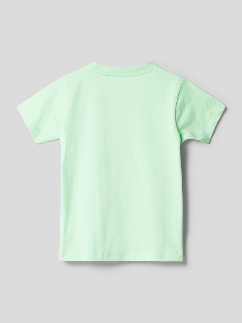 T-Shirt mit Motiv-Print in hellgrün