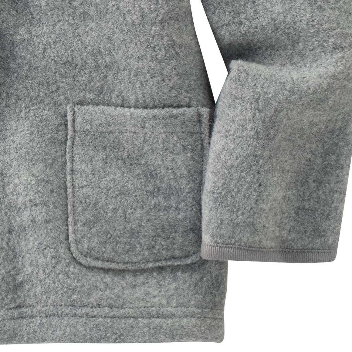 Baby Wollwalk-Jacke mit Umschlagbündchen