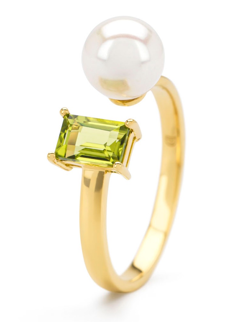 Anello in oro giallo Diamond Point, peridoto da 0,70 ct, Riviera