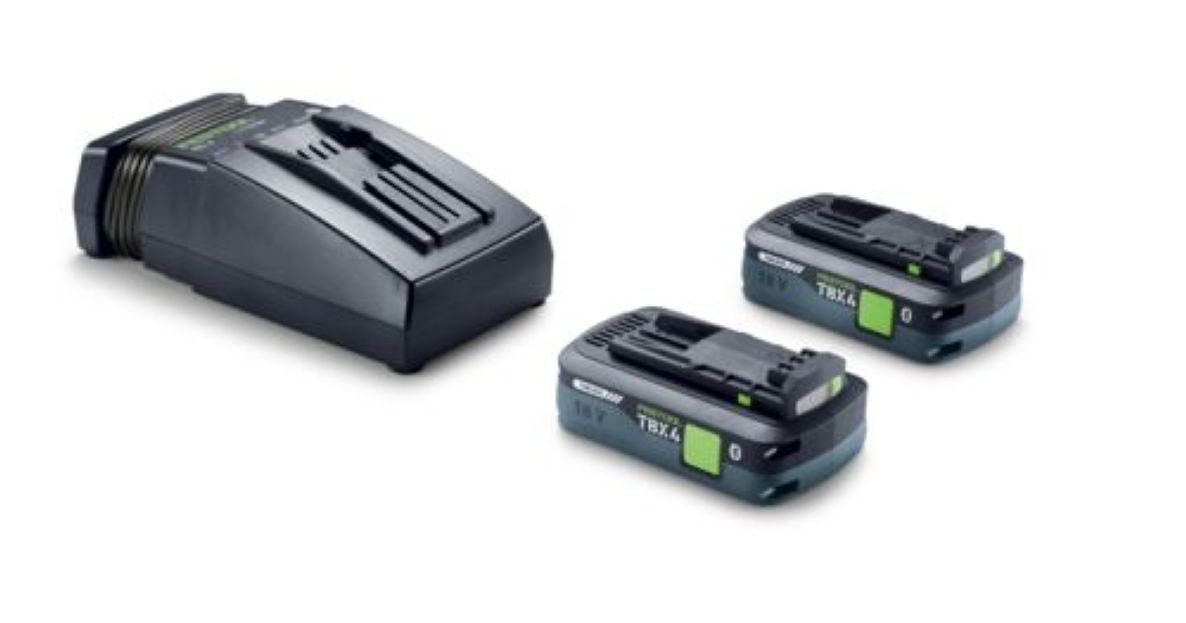 Accesorios Festool 578731 Juego de alimentación de 18 V 2xTBX4/TCL6