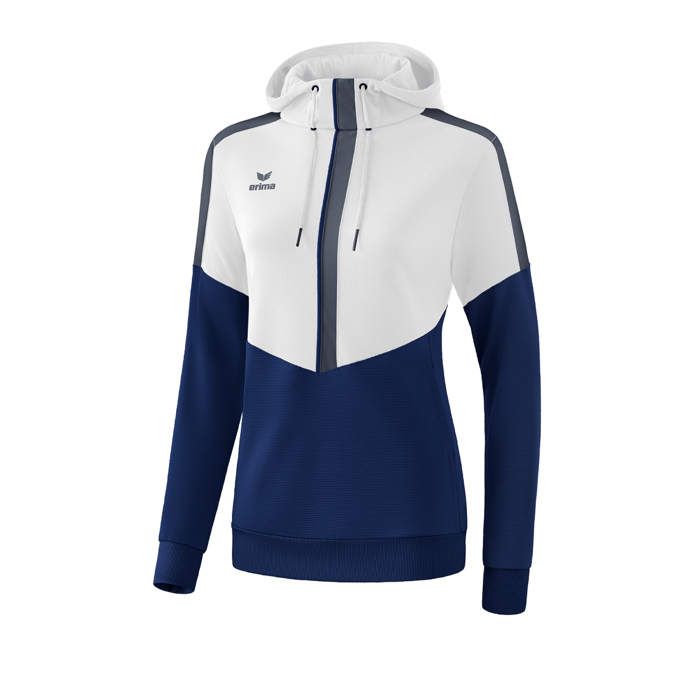 Erima Squad Hoody Damen Weiss Blau