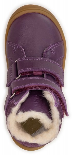 Telyoh bare ~ HighCut Leder Klett Winter + Tex ~ Dark Purple