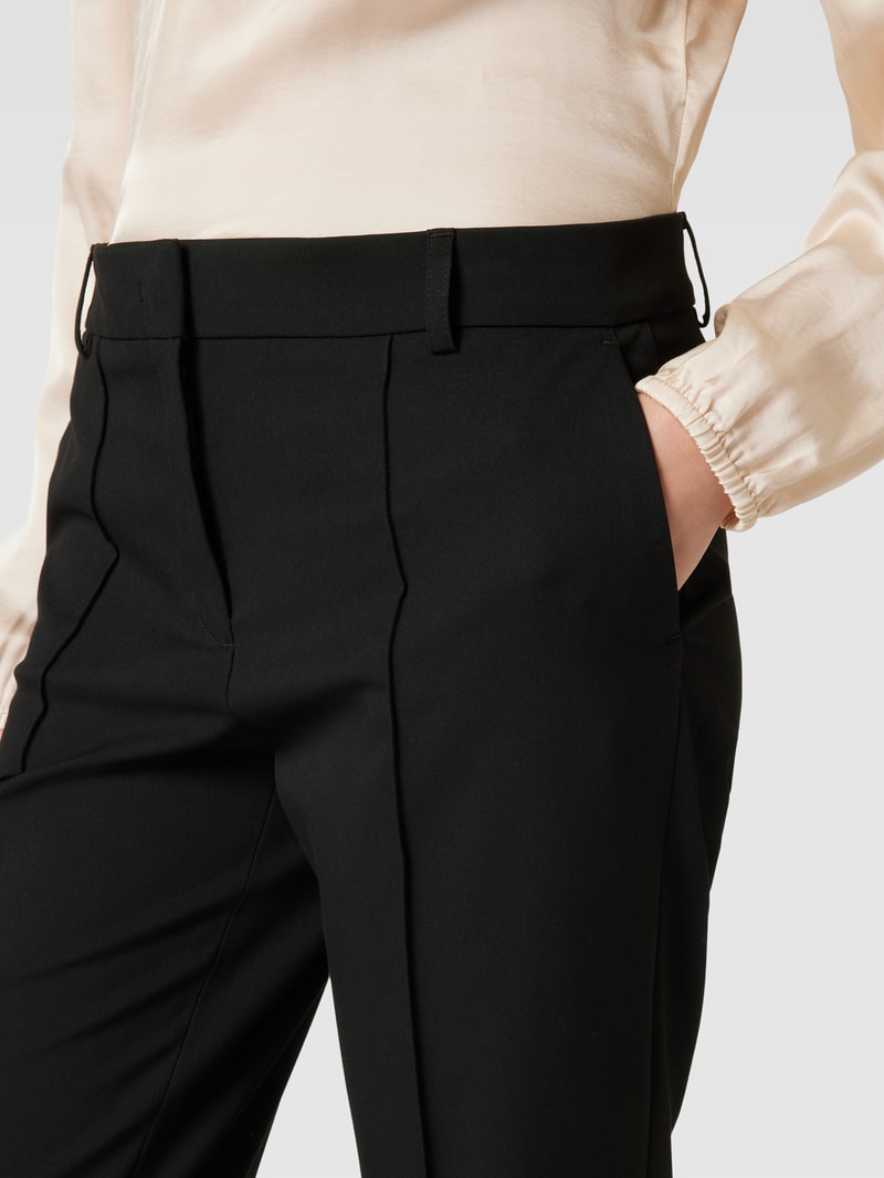 Hose mit Paspelierungen in schwarz