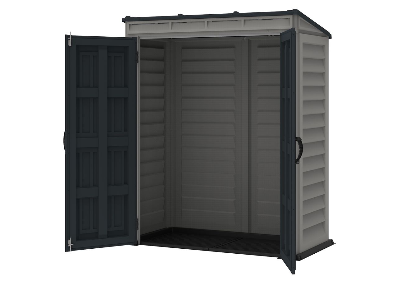 Duramax Kunststoffgerätehaus YardMate Pent 5'x3', 1,6 m² - Grau   Bodenkonstruktion DURAMAX 05325