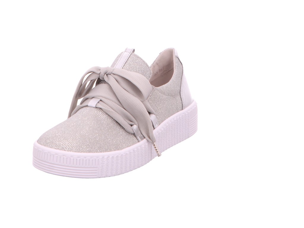 GABOR Freizeit Schnürer silber Gabor Fashion Sneaker low 43.333.61 silb