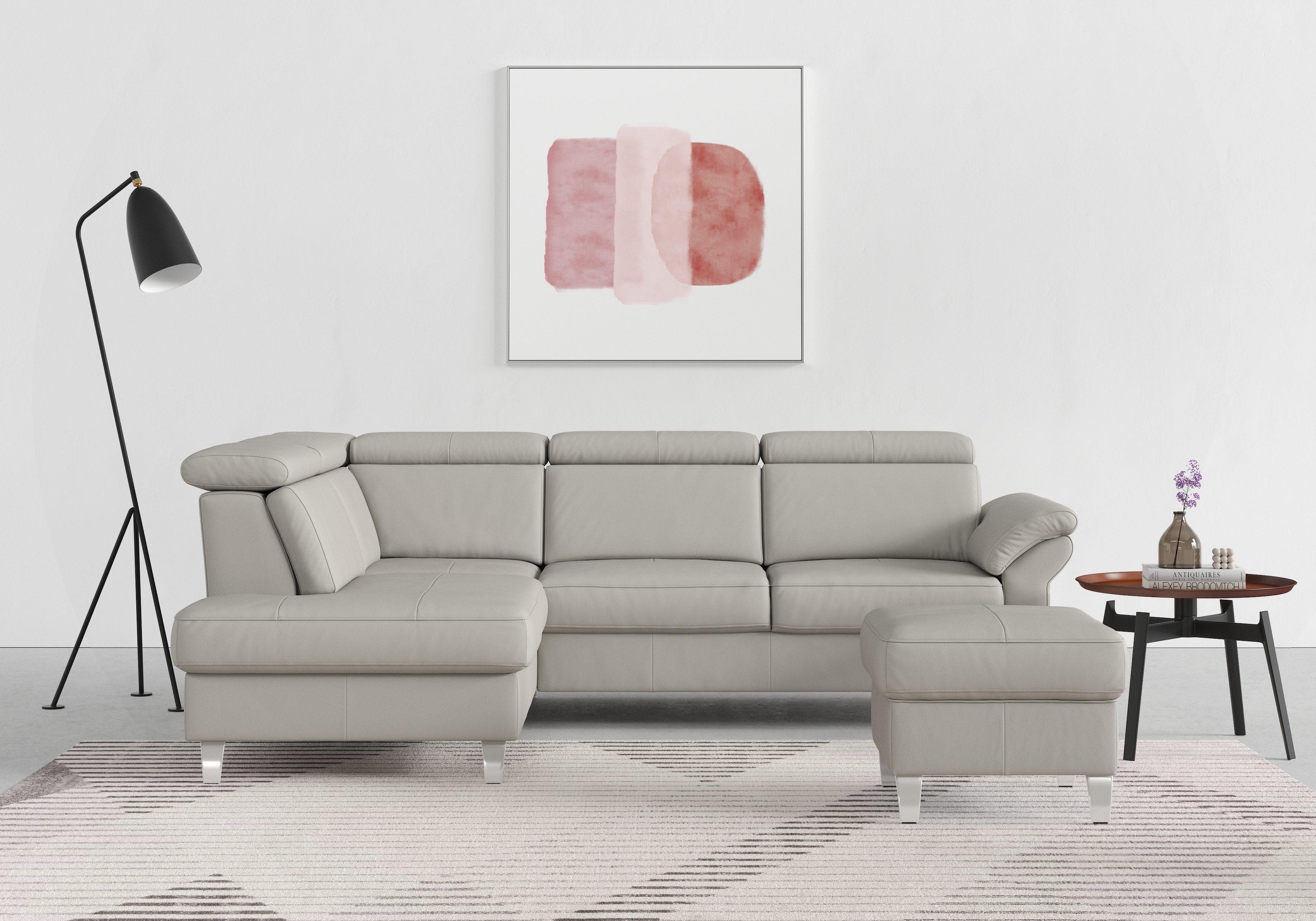 sit&more Ecksofa Arngast, inklusive Kopfteilverstellung und Federkern