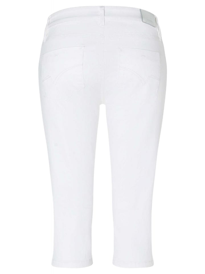 Timezone Capri Denim Jeans Shorts Kurze Bermuda Tight AleenaTZ 3/4 in Weiß günstig kaufen