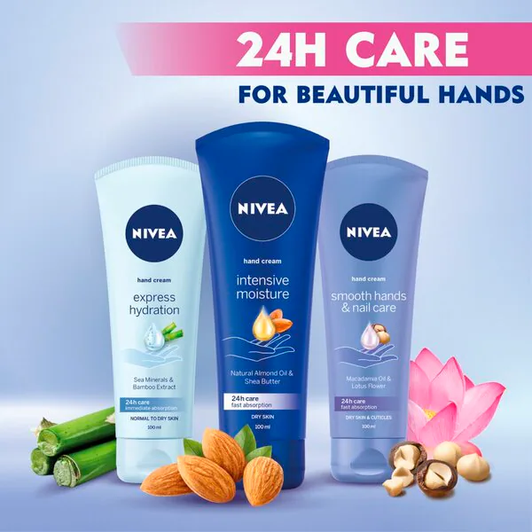 NIVEA krém na ruce Smooth Hands & Nail Care 100ml